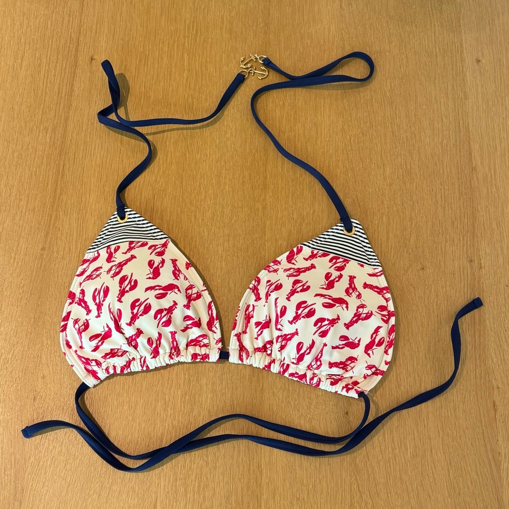 Sperry Top-Sider swimsuit bikini top with lobsters